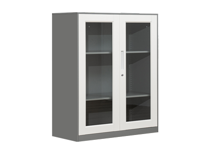 套色文件柜—1090對(duì)開矮玻